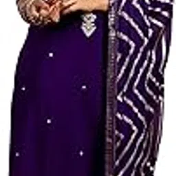 gerua by libas Womens Embroidered Silk Blend Straight Kurta With Trousers and Dupatta-picture-13