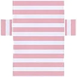 MERISHOPP Stripe Beach Chair Cover Women with Pocket for Vacation Swimming Pool Travel Pink White|Sporting Goods|Fitness Running & Yoga|Fitness Equipment & Gear|Gym Towels-picture-17