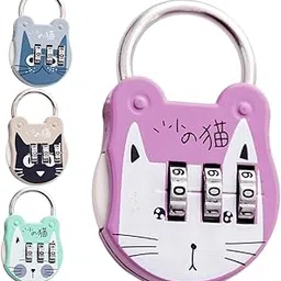 COMYTRICKS Multi-Function Locker Lock Small Pad Lock Wear-Resistant Locker Lock Home Accessory Multi-Function Combination Lock Cartoon Padlock Wear-Resistant Pad Lock (Multicolor)-picture-20