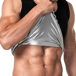 MOLLDAN Sauna Vest for Men Sweat Tank Top Pullover Workout Shirt Waist Trainer-picture-16