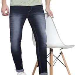 Men Blue Stretchable Denim Slim fit Jeans-image-80