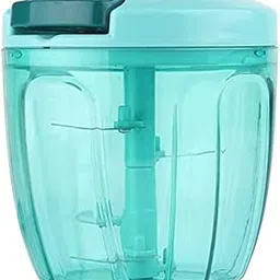 GENSUMART Manual Stainless Steel Compact Extra Pointed Hand Held Vegetable Chopper/Slicer with 5 Tips (750 ml)-picture-32