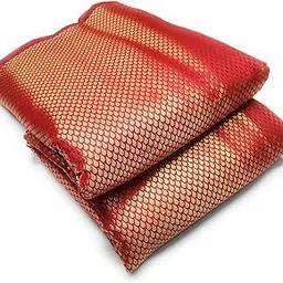 Women/Girls Unisex Ethnic Unstitched Brocade Poly Silk With Golden Jacquard Work Solid Fabric/Cloth/Dress Material for Sherwani, Suit, Lehnga, Blouse etc.-picture-34