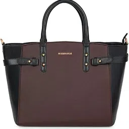 berrylush Women Solid Synthetic Leather Two-Handles Detachable Sling Strap Embellished Tote Bag-picture-38