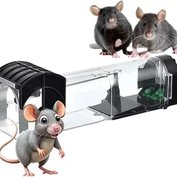 Big Rat Trap cage for Mouse - No Kill Reusable Catch and Release Smart Catcher for Home (1) Best Trap for Rat Catch-picture-18
