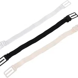 3 Pieces Women’s Nonslip Elastic Adjustable Band Bra Back Strap Holder Clip for Women Beige Black White-picture-12
