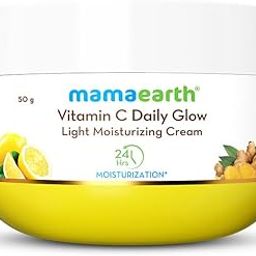 Mamaearth Vitamin C Daily Glow Light Moisturizing Cream with Vitamin C & Turmeric 50g | For Face, Hand & Body | 24H Moisturization | Quick Absorbing, Non-Greasy | Soft Moisturizer | All Skin Types-picture-20