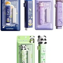 FETE PROPZ Set of 2 Cute Cartoon Push-Pull Cutter Shaped Eraser for Kids Rubber Eraser for Kids, Fancy Erasers for Birthday Return Gift Random Design(Pack of 2)-picture-23