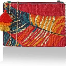 priyaasi Leafing Love Beaded Multicolor Sling Bag-picture-23