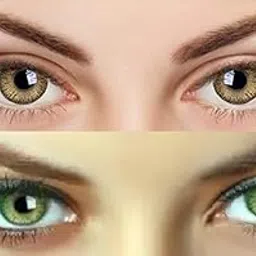 EYCOG Monthly 2 Pair Hazel-Green Colored 0 Power Contact Lenses for Eyes Men and Women-picture-20