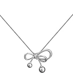 aryee Korean Bow Bts Necklace for Women, Bowknot Pendant Necklace Charm Women Girl Summer Fashion Geometric Clavicle Chain Party Jewelry Gift, as shown, Mixed Materials image 1