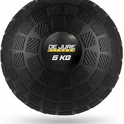 DE JURE FITNESS Slam Ball 5 KG for Strength Training & Crossfit – No Bounce Weighted Workout Ball for Core & Power – Textured Grip Heavy Duty Medicine Ball for Home Gym Exercise & Conditioning - 5 KG-image-72