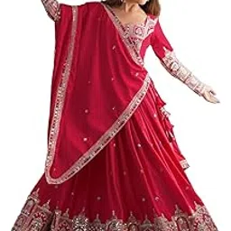 jogmaya fashion Silk Embroidery Designer Lehenga Choli Set For Women Party| latest Bridal Stylish Design Wedding Lehenga Choli For Women (Free Size)-picture-10