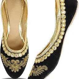 indiestride Women's Jutti Velvet Bellies Juti Mojari Shoe-picture-21