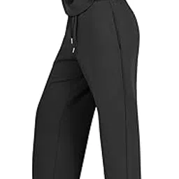 dockstreet Straight Wide fit Long Length Open Bottom Jogger for Women/Trending Multi Pocket Style, Relaxed Casual Pants for Women image 1