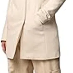 only Women's Polyester Blend Longline A-Line Coat-picture-27