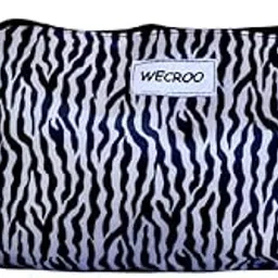 WECROO Printed Makeup Pouch Cosmetic Pouch for Women Travel Pouch Stationery Pouch for Girls (Black Zebra Print)-picture-25
