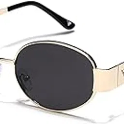 lumiere vittore LM OVERA Sunglasses for Women Stylish Retro Oval Sunglasses for Women & Men | Trendy Metal Sun Glasses Classic Shades | UV400 Protection | Instagram Pinterest Shades-picture-13