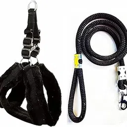 Agirav No Pull Dog Fur Harness - Step in Dog Harness and Leash for Small Medium Large Dog - Escape Proof Adjustable Soft Dog Harness Leash Collar Set for Walking Training Hiking Outdoor-picture-48