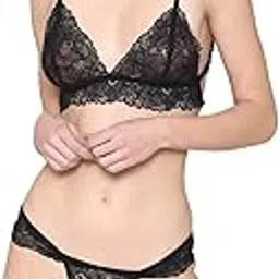 n-gal Women Lace Strappy Back Bra Panty Set-picture-24