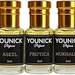 Younick Combo of Attar Aqua, Aseel, Frutica, Mukhallat, and Eliza - 3ML Each (Total - 15ML), Roll On Bottle (Pack of 5)-picture-26