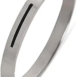 1 PC No Rust OM Trident Engraved Bracelet for Men - Designer Stainless Steel Anti Tarnish OM Kada Bracelet-image-5