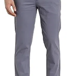turtle Men Cotton Stretch Ultra Slim Fit Steel Grey Casual Trouser-picture-31