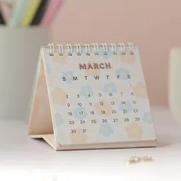 SCONY.G | 2026 MINI DESKTOP CALENDAR | FLORAL DESIGN | 9x9 CM SIZE | cute aesthetic calendar-picture-19