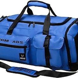 calandis Gym Bag with Shoe Compartment Portable Travel Duffle Bag for Trips Gym Beach Blue | Gym Bags-picture-18
