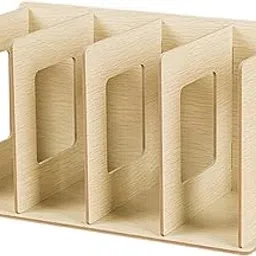 ATORSE Wooden Desktop Bookshelf Multifunctional File Organizer for Office Desk Dorm Beige|Home & Garden|Furniture|Bookcases-image-3