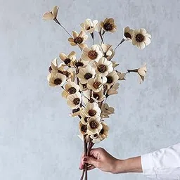 Flowers and Fillers || Handmade Sunflower Decorative Sticks (Set of 5) | Natural Dried Flower | Eco-Friendly Flowers for Home, Office, Bedroom, Table Decoration and Craft Items Corner-picture-18