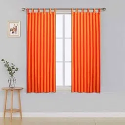 nissi Cotton Curtains || PACKO F2|| (RED Orange)-picture-10