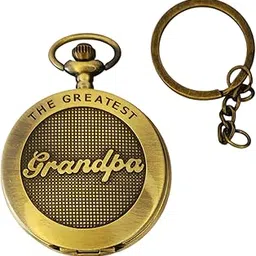 Vintage Pocket Watch with Chain, Antique Style Timepiece for Men and Women, Includes Black Hard Case Pouch, Hook Keychain-picture-12