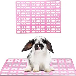 Pink Plastic Rabbit Floor Mat for Cage – Cage Mating for Rabbits, Guinea Pigs, Small Pets, Comfortable Flooring for Pet's Feet, Protects Cage Base, Provide Soft Surface for Resting-picture-11