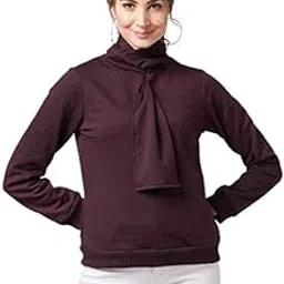 athena lifestyle Women and Girls Regular fit Long Sleeves Round Neck Solid Sweatshirt-picture-24
