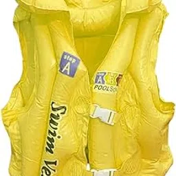 Swim Vest for Children, Inflatable Pool Safety Vest with Buckles,Ages 3-12 Years (Yellow, 3-12 Years)-picture-18