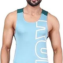 rupa Colors Mens PLAYSURE Dry FIT Activewear Tank Top | 100% Polyester Fabric | Birdseye Mesh | Reflective Logo | Stylish and Comfortable-picture-61