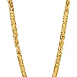 ramdev art fashion jewellery 1 Pcs Ethnic Traditional One Gram Gold Glorious Maharashtrian Style Long Chain Black Beads Mangal Sutra Tali/Tanmaniya/Nallapusalu/Mangalsutra for Women-picture-38