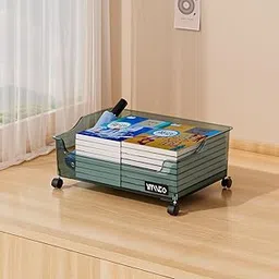 ARHAT ORGANIZERS Under Desk/Bed Storage Cart, Transparent Rolling Organizer, Mobile Container with Wheels for Books and Office Items, Bin for Living Room Study Items, Luggage, Backpack & Toys Storage-picture-35