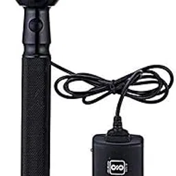 JY SUPER Rechargeable HIGH Power LED Torch Light(20.7cm, Black)., Aluminum-image-76