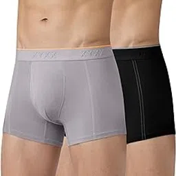 xyxx Men's Crux 100% Super Combed Cotton Regular Fit Solid Antibacterial Trunks with No Marks Waistband (Pack of 2)-picture-13