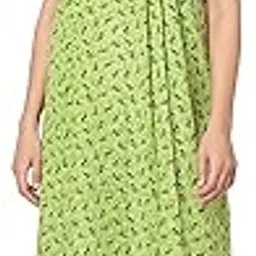 sweet dreams Women Printed Round Neck Half Sleeves Cotton Rich Maxi Nightdress-picture-37