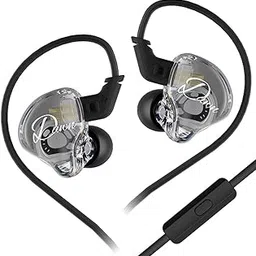 KZ Dawn in Ear Monitor Earphone with Mic, Super-Linear Dynamic Driver, Enhanced Soundstage IEM Earphones with Silver-Plated and OFC Cable Options (ofc Cable, mic)-image-11