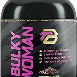 TRUEBOLIC Bulky Woman Premium Mass Gainer Protein Powder, 3kg Irish Coffee, With Whey Protein for Energy, Strength and Muscle Building, 90 Servings-picture-29