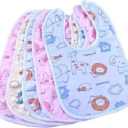 First Trend Waterproof and Quick Dry Baby Bibs Pack of 5-image-1