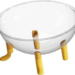 MERISHOPP Capsule Cat Bed Furniture Pet Accessories Ornament Acrylic Dome Sleeping Bed Yellow-picture-30