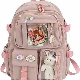 xfopz XForce Plaza Cute Backpacks Waterproof Multi-Pocket Nylon School Backpack for Student Female Girls Kawaii Laptop School Bag-picture-21