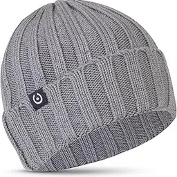 coreteq Woolen Beanie Winter Cap for Men & Women Wide Rib Knit Skull Cap - Soft, Cozy & Warm Branded Original Wool Garam Topi Hat - Stylish Woollen Winter Wear Cap - Acrylic, FS-picture-60