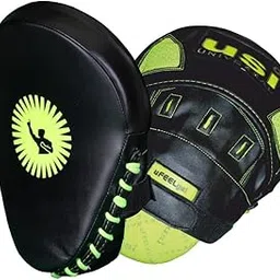 USI UNIVERSAL Focus Pad, 627CRPU Neon Focus Pad Curved Padded for Boxing & Martial Arts Training Fitness Training Professional Punches Sparring Punching Focus Target Pads Men Women-image-77