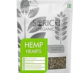 Sorich Organics Hemp Hearts 200g – Raw, Shelled Hemp Seeds | High Protein, Omega 3 & 6 | Keto, Vegan, Gluten-Free Superfood, Great for Smoothies & Salads.-image-58